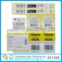 black label price barcode label paper sticker design